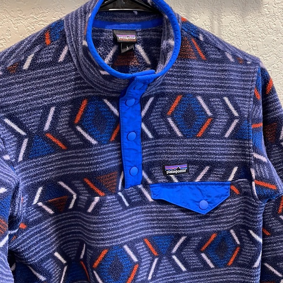 Patagonia Synchilla Snap T Geometric pattern - Picture 3 of 12